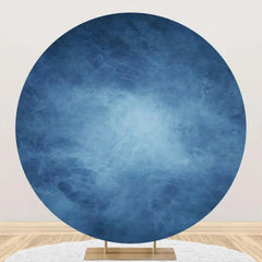 Aperturee - Circle Blue Art Abstract Texture Birthday Backdrop