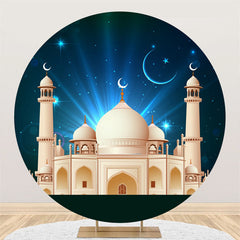 Aperturee - Circle Blue Night Palace Backdrop For Eid Mubarak