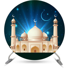 Aperturee - Circle Blue Night Palace Backdrop For Eid Mubarak