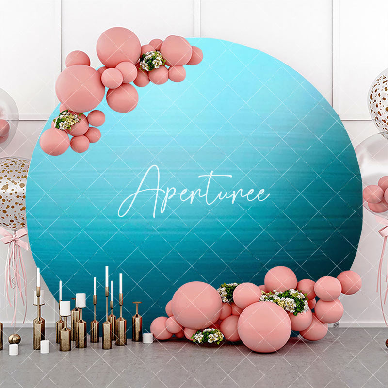 Aperturee - Circle Blue Uranus Surface Texture Birthday Backdrop