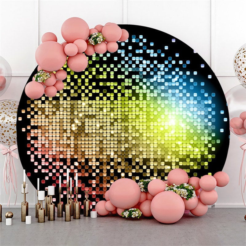 Aperturee Circle Colorful Bokeh Bright Birthday Party Backdrop