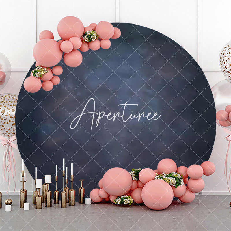 Aperturee - Circle Dark Gray Abstract Texture Birthday Backdrop