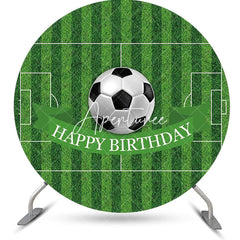 Aperturee - Circle Football Field Stripe Backdrop For Birthday