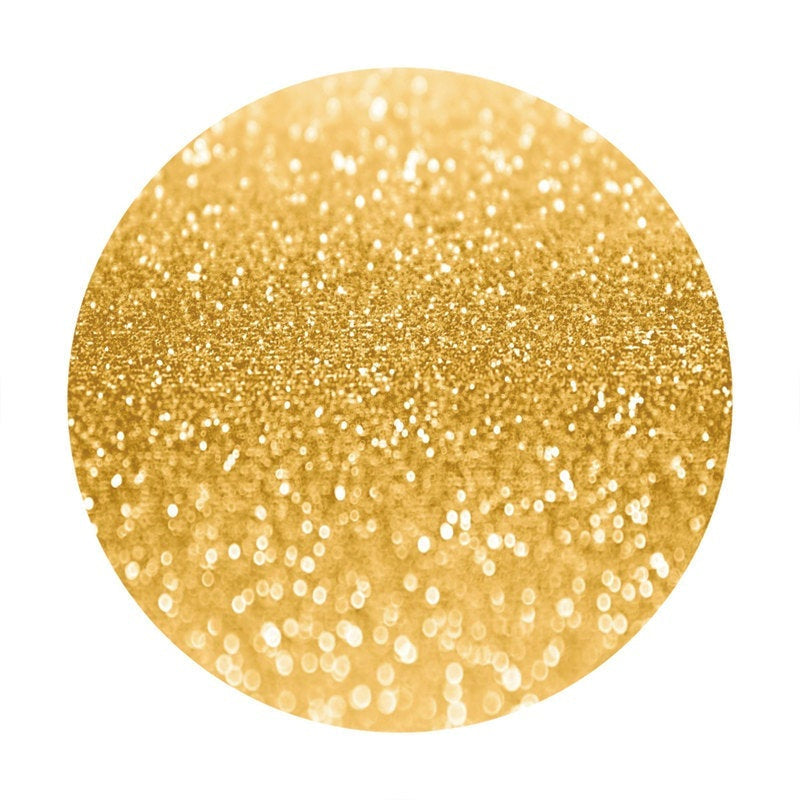 Aperturee Circle Gold Glitter Bokeh Round Party Backdrops