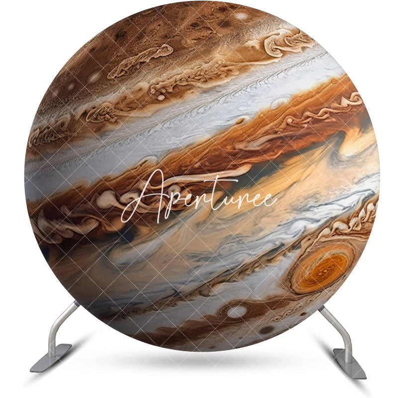 Aperturee - Circle Jupiter Surface Texture Birthday Backdrop