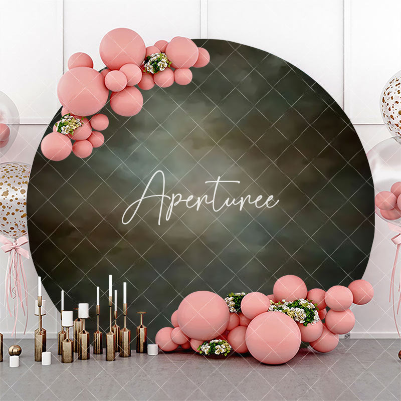 Aperturee - Circle Vintage Oil Painting Abstract Birthday Backdrop