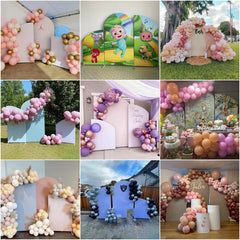 Aperturee Circus Animals Performance Pink Arch Backdrop Kit