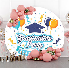 Aperturee - Class 2024 Balloon Round Graduation Party Backdrop