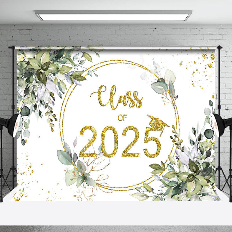 Aperturee - Class Of 2025 Leaves Boho Backdrop Photography Ideas