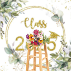 Aperturee - Class Of 2025 Leaves Boho Backdrop Photography Ideas