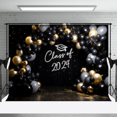 Aperturee - Class Of 2024 Glitter Sequin Balloons Backdrop