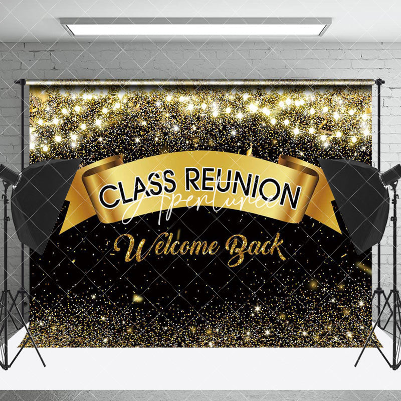 Aperturee - Class Reunion Welcome Back Black Spark Party Backdrop