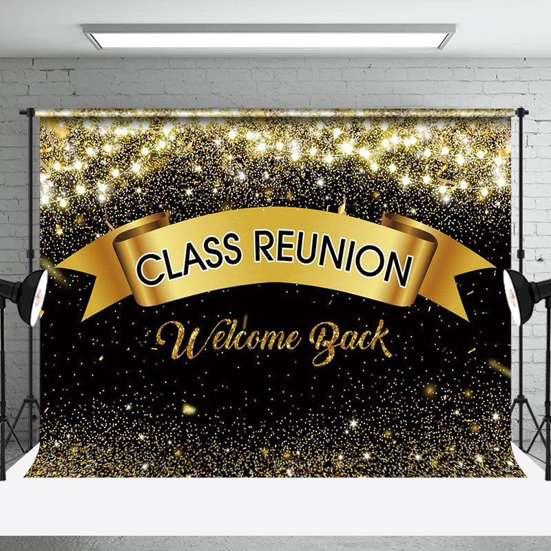 Aperturee - Class Reunion Welcome Back Black Spark Party Backdrop