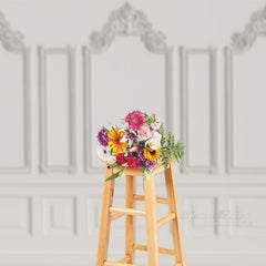 Aperturee - Classic Mirror Frame White Wall Photoshoot Backdrop