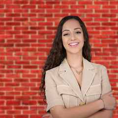 Aperturee - Classic Red Brick Wall Photography Photo Backdrop