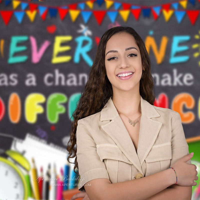 Aperturee - Classroom Teacher Welcome Back To School Backdrop