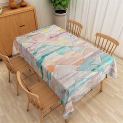 Aperturee - Classy Candy Colorful Stone Dining Room Tablecloth