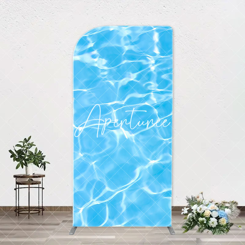 Aperturee - Clean Water Waves Summer Arch Pool Party Backdrop