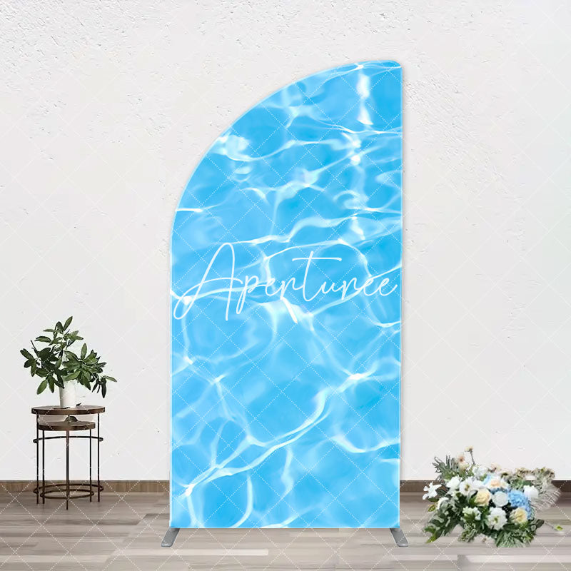 Aperturee - Clean Water Waves Summer Arch Pool Party Backdrop