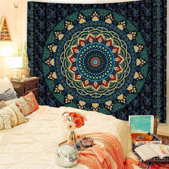 Lofaris Floral Mandala Pattern Room Decoration Wall Tapestry