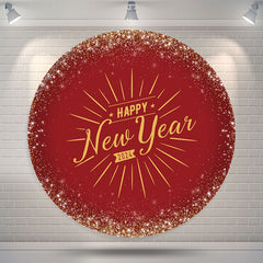 Aperturee Happy New Year 2024 Round Party Holiday Backdrop