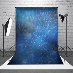 Aperturee - Cold Storm Blue Raindrops Scene Photoshoot Backdrop