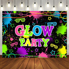 Aperturee - Colored And Graffiti Glow Party Birthday Backdrop