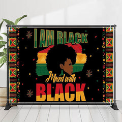 Aperturee Colored Border Girl Black History Month Backdrop