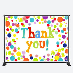 Aperturee - Colored Dots Teacher Appreciation Week Backdrop