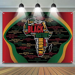 Aperturee Colored Letters Africa Black History Month Backdrop