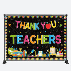 Aperturee - Colored Pencil Teacher Appreciation Week Backdrop