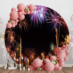 Aperturee - Colorful Carnival Celebrate Holiday Circle Backdrop