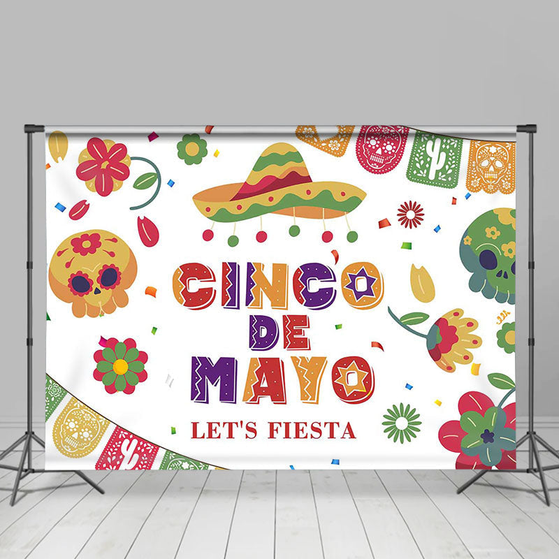 Aperturee - Colorful Cinco De Mayo Mexican Fiesta Party Backdrop