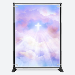 Aperturee - Colorful Clouds Bright Holy Cross Baptism Backdrop