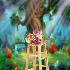 Aperturee - Colorful Crystal Wonderland Forest Spring Backdrop