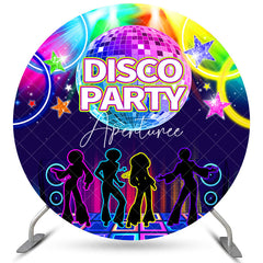 Aperturee Colorful Disco Party Circle Backdrop For Dance Night