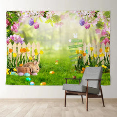 Aperturee - Colorful Egg Hunter Spring Happy Easter Backdrop