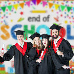 Aperturee - Colorful Elements End Of School Party Photo Backdrop