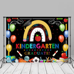 Aperturee - Colorful Elements Kindergarten Grad Photo Backdrop