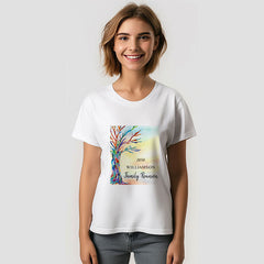 Aperturee - Colorful Family Tree Custom Family Reunion T-Shirt