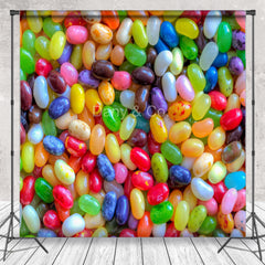 Aperturee - Colorful Jelly Beans Candy Easter Photo Backdrops