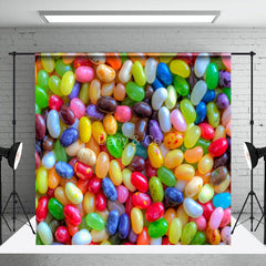 Aperturee - Colorful Jelly Beans Candy Easter Photo Backdrops