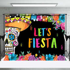 Aperturee - Colorful Lets Fiesta Mexican Taco Party Backdrop