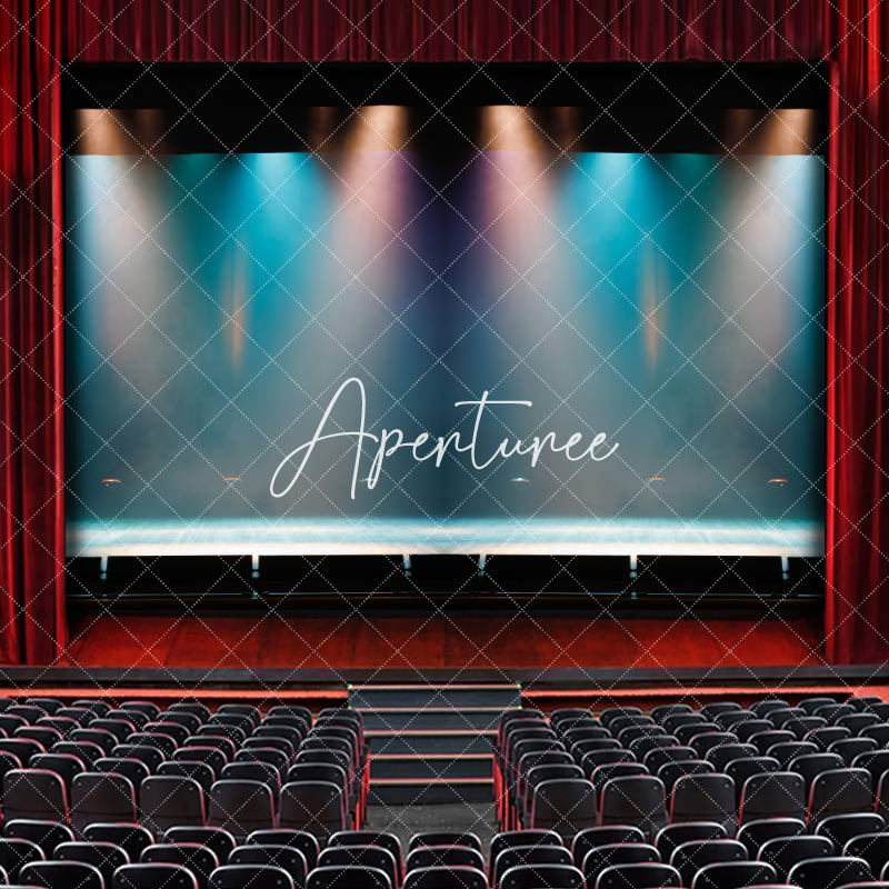 Aperturee - Colorful lights And Smoke Theatrical Stage Backdrop