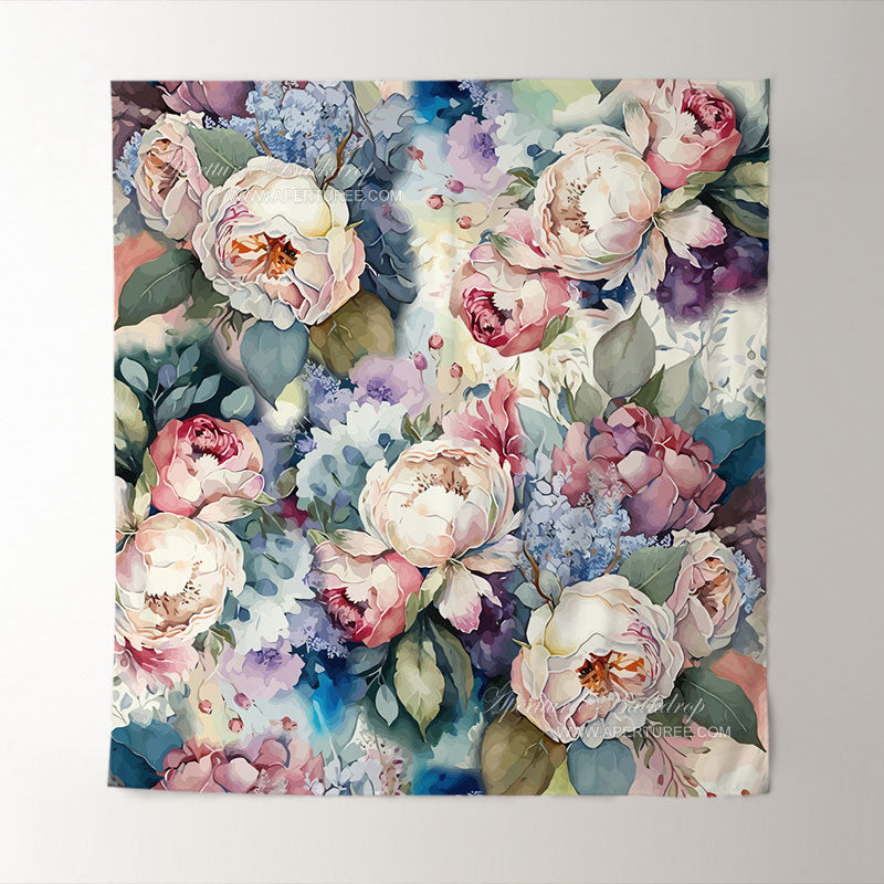 Aperturee - Colorful Oil Painting Floral Fine Art Photo Backdrop