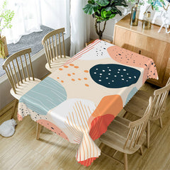 Aperturee - Colorful Prints Dots Modern Rectangle Tablecloth