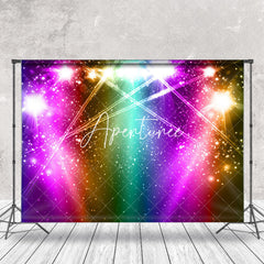 Aperturee - Colorful Spotlight Disco Musical Cake Smash Backdrop