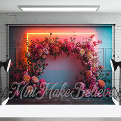 Aperturee - Colorful Wall LED Light Flower Backdrop For Photo