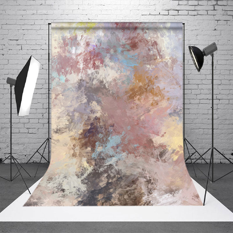 Aperturee - Colorful Watercolor Abstract Textured Photo Backdrop