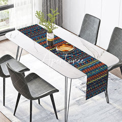 Aperturee - Colors Floral Bohemian Ethnic Pattern Table Runner